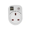 Multi-functional intelligent timer socket, dual USB for export, high-power timing power strip for home and office use Item Picture
